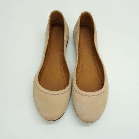 FRYE Carson Ballet Flat Slip-On Flat Blush Suede - Picture 3 of 7